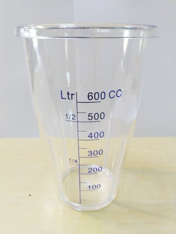 Caffe OTTIMO 冰奶泡機 均質機 奶昔機 PC透明杯 600ml 有刻度【良鎂咖啡精品館】
