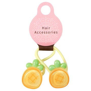 akachan honpo - 小髮圈-鳳梨-橘色