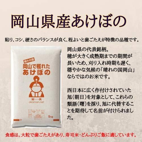 5年産 新米 10kg アケボノ 岡山県産 (5kg×2袋) 米