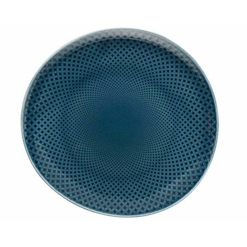 Rosenthal 德國JUNTO造型圓平盤22x21cm-靛藍