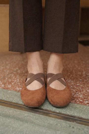 新系列活動中  Ballet.X  (栗棕) Flats | WL