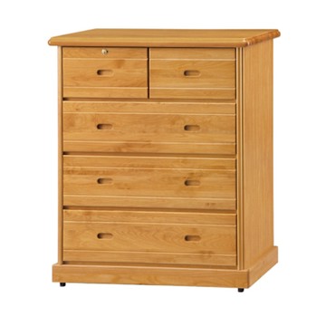 文創集 夏皮斯3.3尺實木五抽斗櫃-99x54x120cm免組