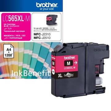 Brother LC565XL-M 原廠紅色墨水匣 適用:MFC-J2310/MFC-J3520/MFC-J3720