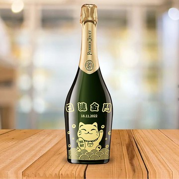 Perrier-Jouët 巴黎之花慶賀 祝賀公司開張香檳酒雕刻客製化香檳