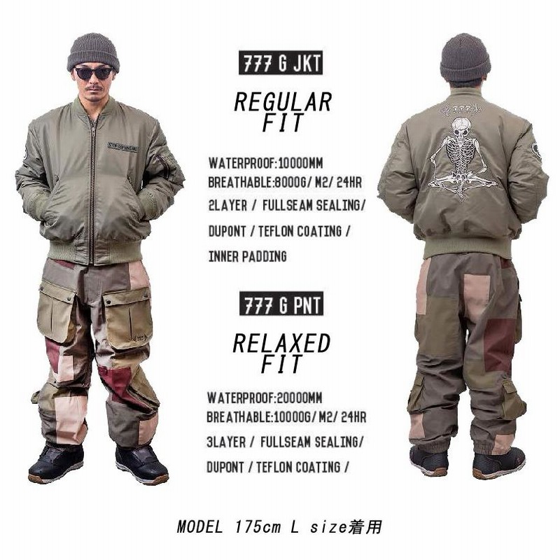 23-24 NOMADIK/ノマディック 777-G jacket & pant 上下セットメンズ