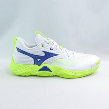 Mizuno V1GA251239 Wave Momentum ELITE 男排球鞋 白x藍黃【iSport愛運動】