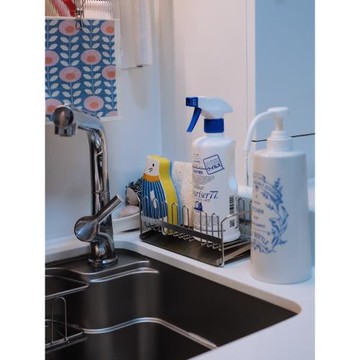 日式新款304不銹鋼瀝水架廚房收納架洗碗海綿架日式導流板瀝水架