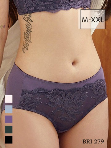 BRI279 挺波透氣牛奶絲內褲單件 5色
