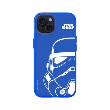 iPhone 15 Clear 激光藍 - 迪士尼-星際大戰 Star Wars - 星際大戰 – 風暴兵白線條