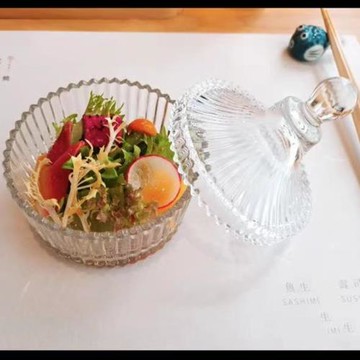 日式料理按位上餐具玻璃沙拉碗蒙古包玻璃盅創意涼菜餐具