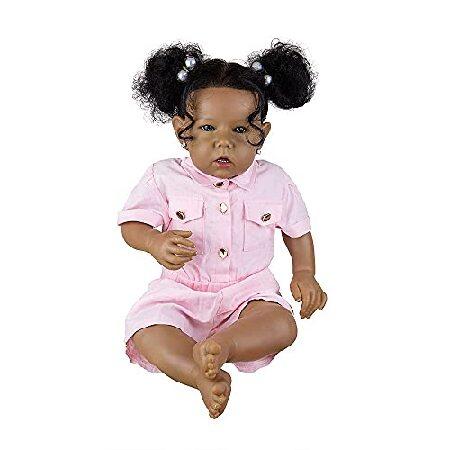 Rebornova Reborn Baby Dolls Black Girl, African American 20 Inch