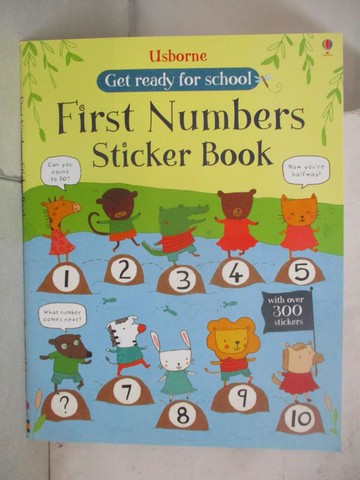 【書寶二手書T7／原文書_Q2K】Get Ready for School First Numbers Sticker Book_Jessica Greenwell