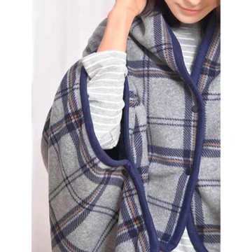 加厚披肩辦公室午睡毯空調房護腿神器保暖披風午休毛毯蓋腿小毯子