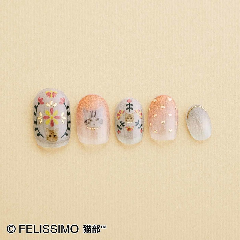 ぷっくりジェル風 猫ネイルシール ボタニカル の会 フェリシモ Felissimo 通販 Lineポイント最大1 0 Get Lineショッピング