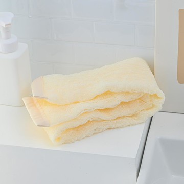 魔縐-去角質刷背巾-米白