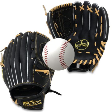 普羅莫里克斯 滿球數 棒球手套 右投用 12.5 + 安全棒球組  1組  手套(31.75cm)+球(周長23cm)  混色