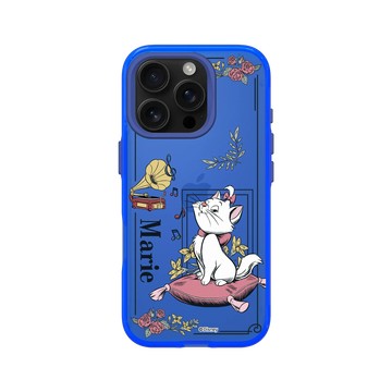 iPhone 16 Pro Clear 激光藍 - 迪士尼-經典系列 Disney Classics - 貓兒歷險記 - 瑪麗貓與留聲機