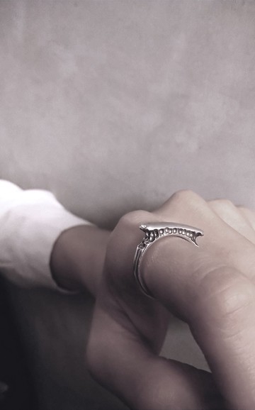 蝕刻紋水面戒_925銀