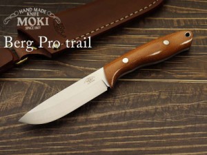 ●● モキナイフ MK-2022NBCM CO Berg Protrail (バーグ プロトレイル) コンベックス ブラウン ブッシュクラフトナイフ ,Moki Knife