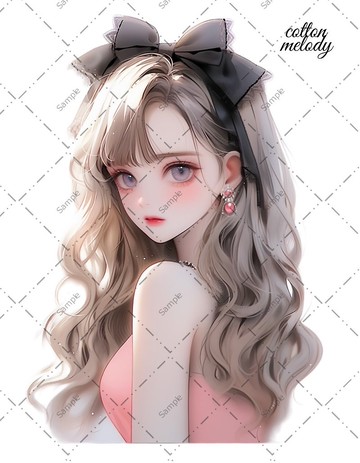 original sticker no.355 人物貼紙 原創貼紙 人物貼紙 女孩貼紙 原創人物貼紙