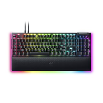 RAZER 黑寡婦蜘蛛 V4 Pro 幻彩版鍵盤 黃軸/中文