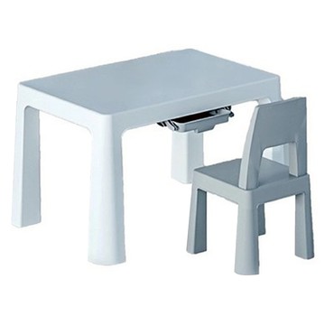 哩哩摳摳 LILIKOKO 可增高書桌椅組 一桌一椅 8817-1  1組  灰色