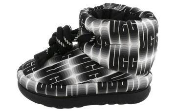 WMNS CLASSIC MAXI WAVELENGTH SHORT BOOT BLACK WHITE