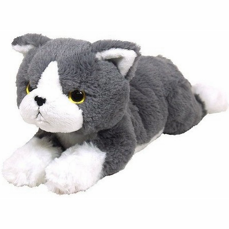 ひざねこ ぬいぐるみ エキゾチック グレー Sサイズ 動物 アニマル 全長36cm 送料無料 通販 Lineポイント最大0 5 Get Lineショッピング