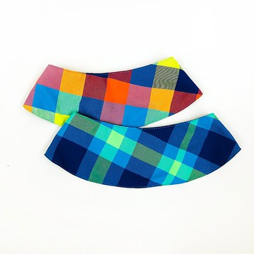 格紋 犬用裝飾領巾/小披風 兩色