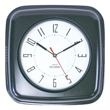POST GEnERAL 工業風掛鐘  質感黑