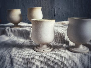 野獸高腳杯・茶杯・咖啡杯 - 湖水心系列 No 3