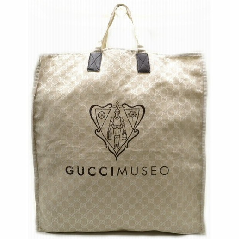 バッグ Gucci グッチ Gucci Museo グッチ ミュゼオ 限定 Ggキャンバス トートバッグ エコバッグ ベージュ ダークブラウン 2415 4990 K 通販 Lineポイント最大0 5 Get Lineショッピング