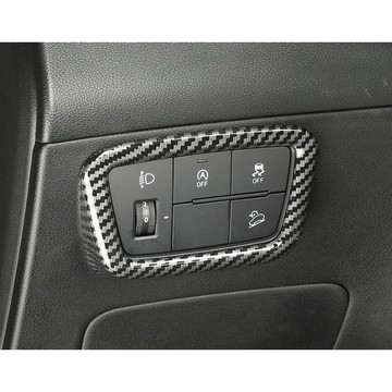 ~歐力斯~現代 HYUNDAI 22-25年 Tucson L 大燈調節開關飾框 左中控裝飾框 大燈調整開關 碳纖維紋