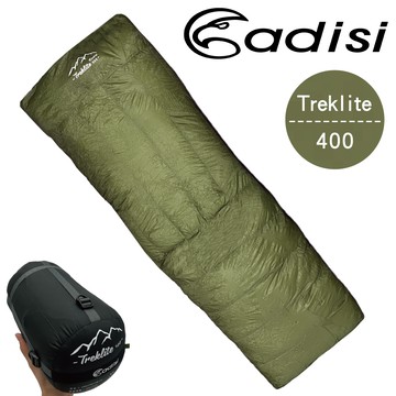 ADISI 無底鵝絨睡袋【橄欖綠】Treklite 400