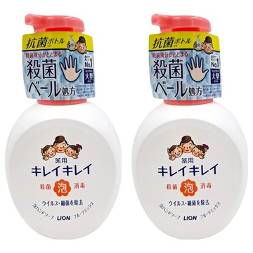 LION 獅王 趣淨 泡沫洗手乳 果香  500ml  2瓶