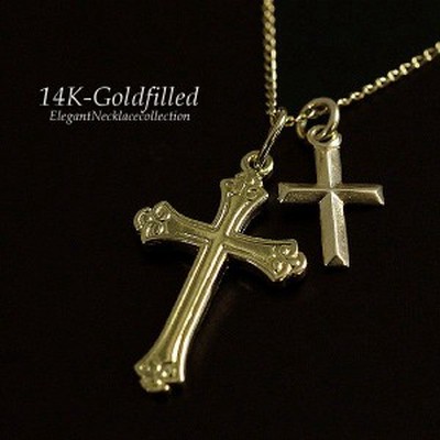 【SALE／55%OFF】 十字架 ネックレス レディース ゴールド クロス ペンダント 14金 アクセサリー