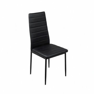 E-home Mano曼諾經典高背餐椅 三色可選黑色