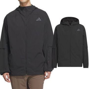Adidas Th Lw Wv Jkt 男款 黑色 輕量 機能 連帽外套 休閒 夾克 外套 KB5157