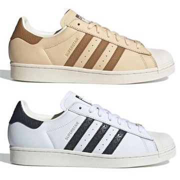 Adidas 休閒鞋 男鞋 女鞋 皮革 貝殼頭 SUPERSTAR 棕/白【運動世界】IF1580/IF3637