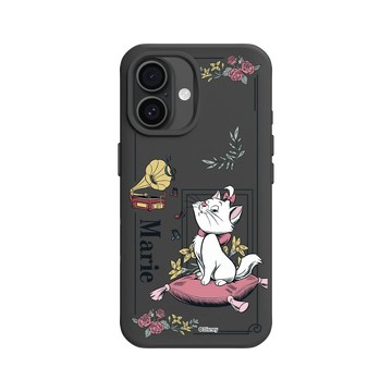 iPhone 16 SolidX 黑 - 迪士尼-經典系列 Disney Classics - 貓兒歷險記 - 瑪麗貓與留聲機