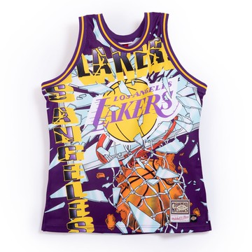 M&N Big Face Fashion Tank 6.0 球衣 湖人隊