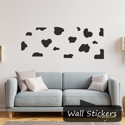 ウォールステッカー 壁紙シール 壁飾り 装飾 ウシ柄 牛柄 モノクロ モノトーン ブラック シンプル 可愛い キュート ポップ カジュアル おしゃれ 通販 Lineポイント最大get Lineショッピング