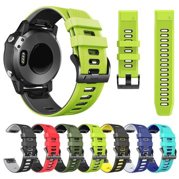 Garmin Fenix 7X 7 6X 6 Pro 5X 5 Plus 錶帶 26mm 22mm 橡膠 快拆 運動腕帶