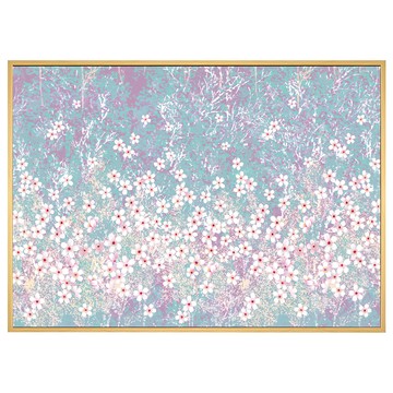 菠蘿選畫所 春響 BFFB3451D 40 x 30cm 框畫 春天花卉壁畫 北歐風裝飾畫  木色