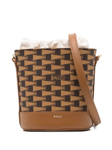 Bally - mini Pennant bucket bag - women - Thermoplastic Polyurethane (TPU) - One Size - Brown
