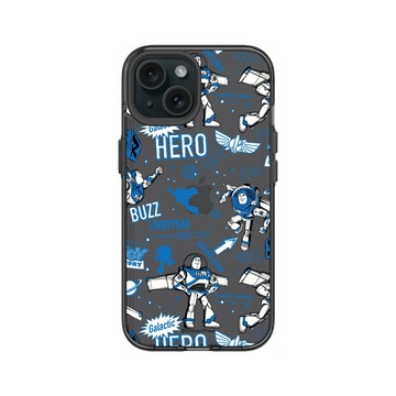 iPhone 15 Clear 酷墨灰 - 迪士尼-玩具總動員 Toy Story - 巴斯光年 Buzz is hero