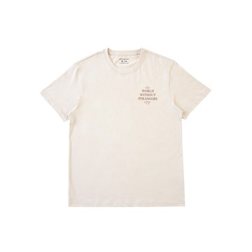 GIORDANO 男裝印花上衣 WWS系列 - 60 泡沫卡其