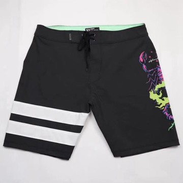 男士休閑五分褲沙灘褲健體比賽短褲彈力運動褲速干沖浪游泳褲E543