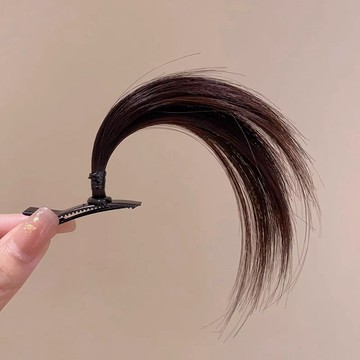 【優選】💖免運！臺灣有貨💖搞怪獃毛劉海髮夾女cos動漫角色扮演鴨嘴夾冰塊假髮側邊夾子髮飾【可開票】