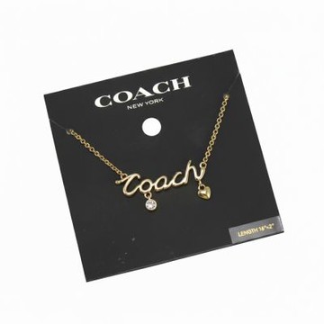 COACH時尚草寫項鍊CAD52(字母)
